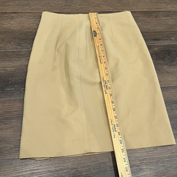 Ralph Lauren Skirt Wool Blend Midi Women’s 8 Petite Straight Classic Slits - Picture 4 of 12